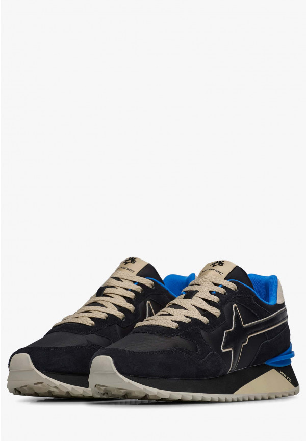 W6yz Sneakers In Tessuto Tecnico E Suede Nero -YAK-M