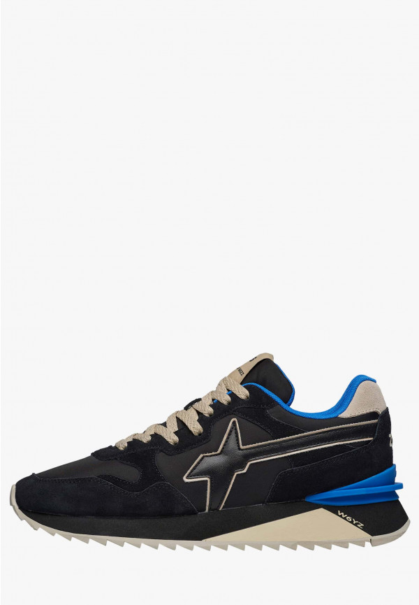W6yz Sneakers in tessuto tecnico e suede Nero -YAK-M