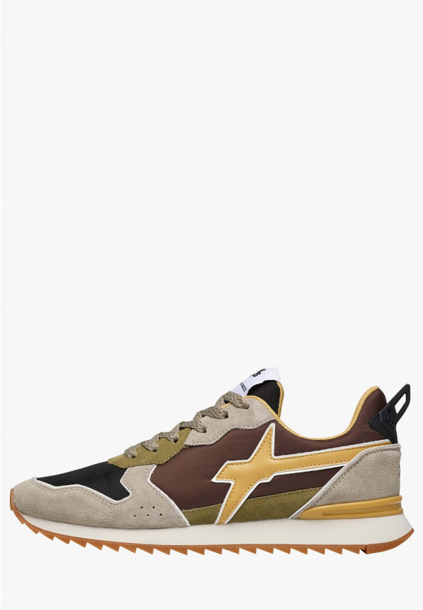 W6yz Sneakers in tessuto tecnico e suede Tortora -JET-M