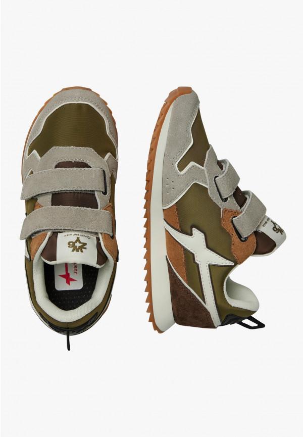 W6yz Sneakers In Tessuto Tecnico E Suede Tortora -JET VL-J