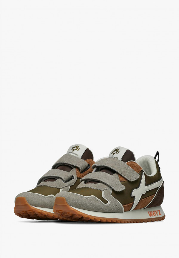 W6yz Sneakers In Tessuto Tecnico E Suede Tortora -JET VL-J
