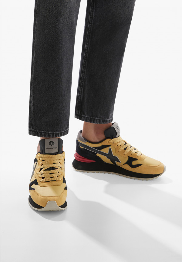 W6yz Sneakers In Tessuto Tecnico E Suede Zucca -YAK-M