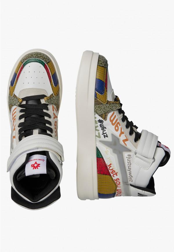 W6yz Sneakers Alla Caviglia In Pelle Bianco -Q-UNI