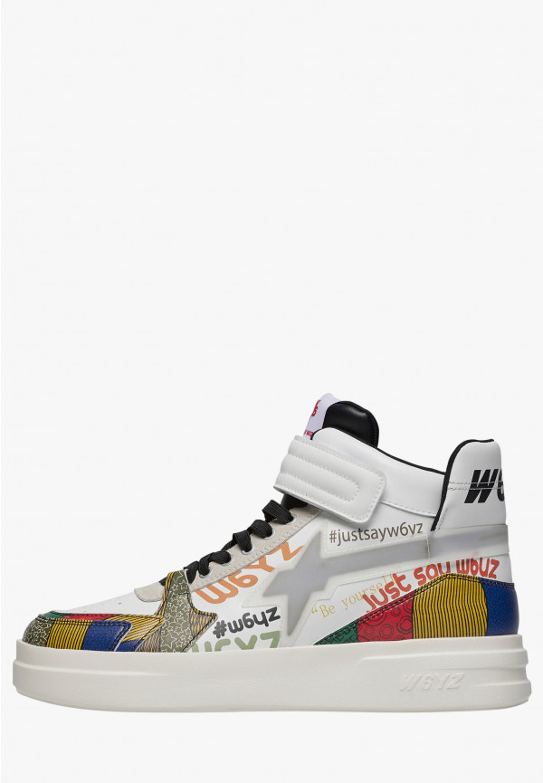 W6yz Sneakers alla caviglia in pelle Bianco -Q-UNI