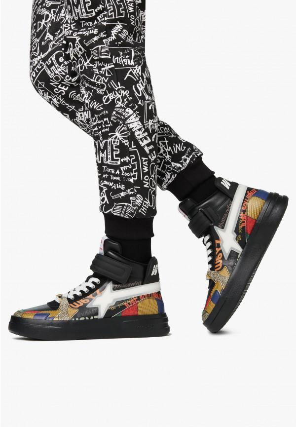 W6yz Sneakers Alla Caviglia In Pelle Nero -Q-UNI