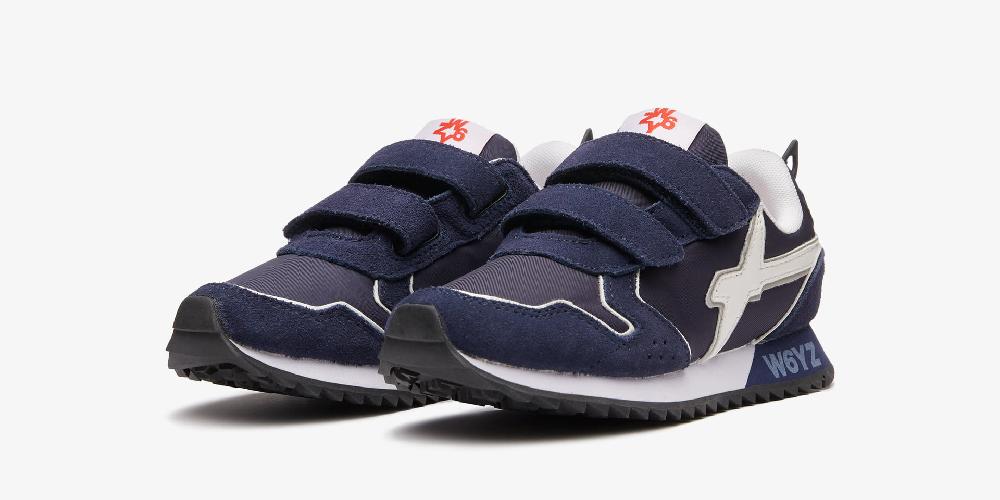 W6yz Sneakers Con Dettagli Argentati Blu -JET VL-J