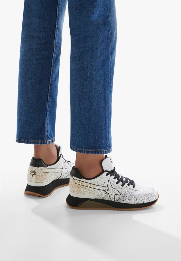 W6yz Sneakers In Ecopelle Bianco -YAK-M