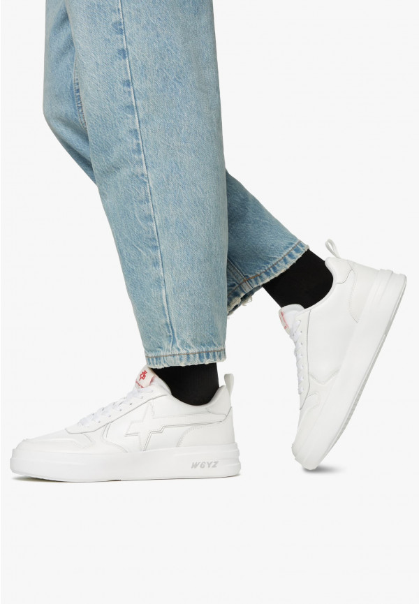 W6yz Sneakers In Pelle Bianco -BOND-UNI