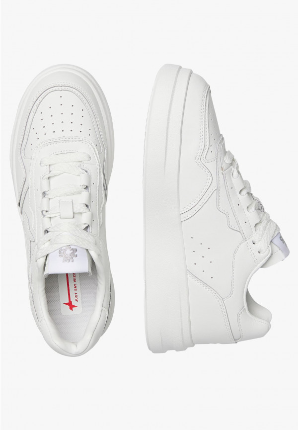 W6yz Sneakers In Pelle Bianco Ghiaccio -XENIA W