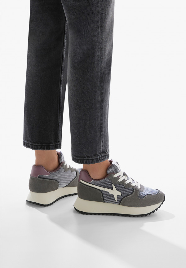 W6yz Sneakers In Pelle E Suede Antracite -JET-W