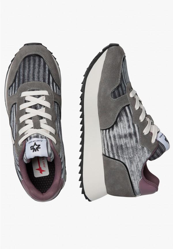 W6yz Sneakers In Pelle E Suede Antracite -JET-W