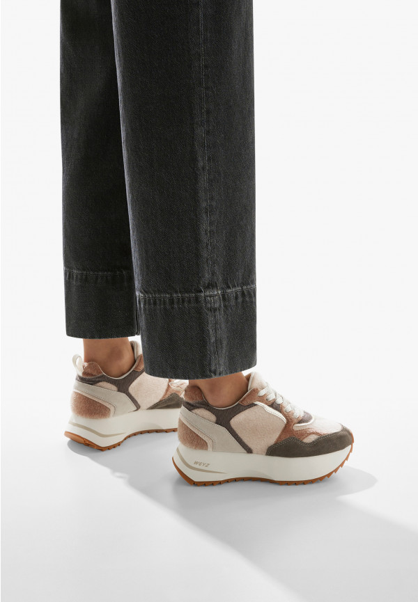 W6yz Sneakers In Suede Beige -ANNY 2 W