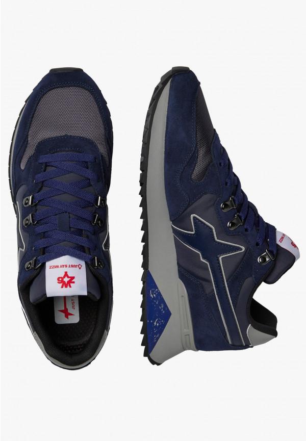 W6yz Sneakers In Tessuto Tecnico E Suede Blu -YAK-M