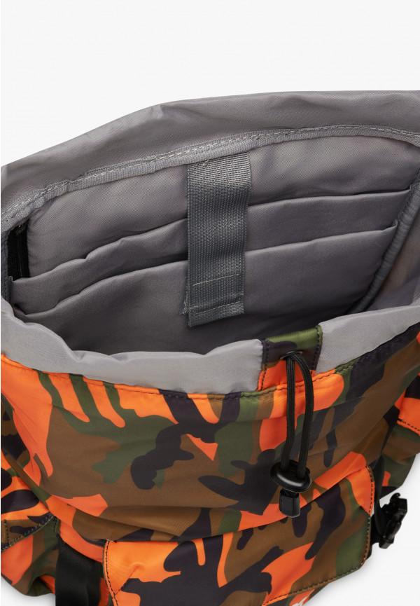 W6yz Zaino Con Stampa Camouflage Arancione -BOOST