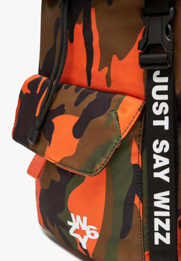 W6yz Zaino Con Stampa Camouflage Arancione -BOOST