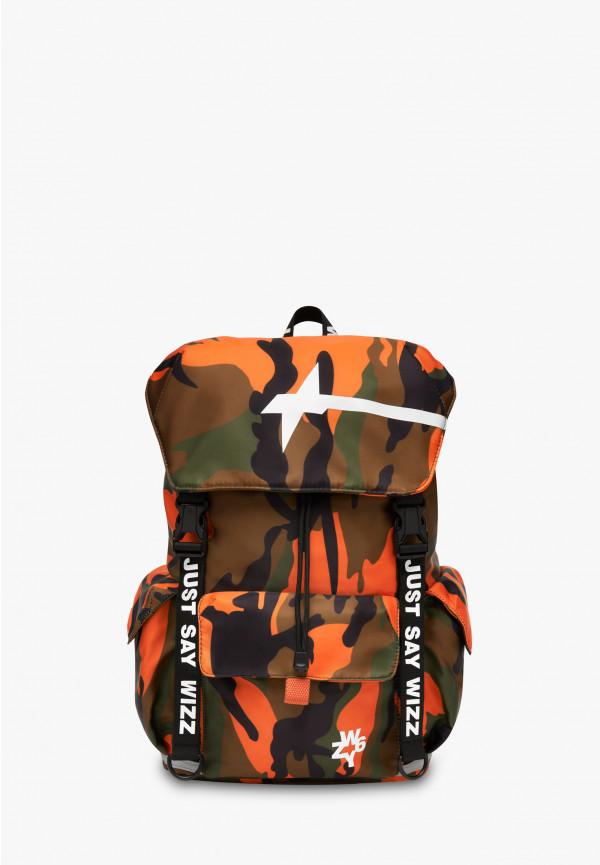 W6yz Zaino con stampa camouflage Arancione -BOOST