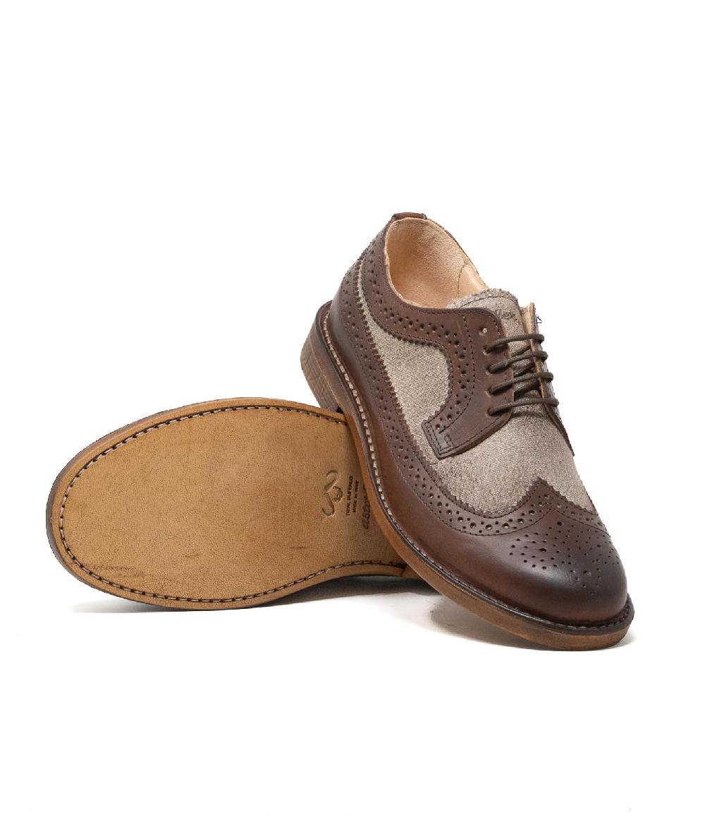 Wally Walker Astorflex – derby in pelle e tessuto Rondiflex sabbia b976