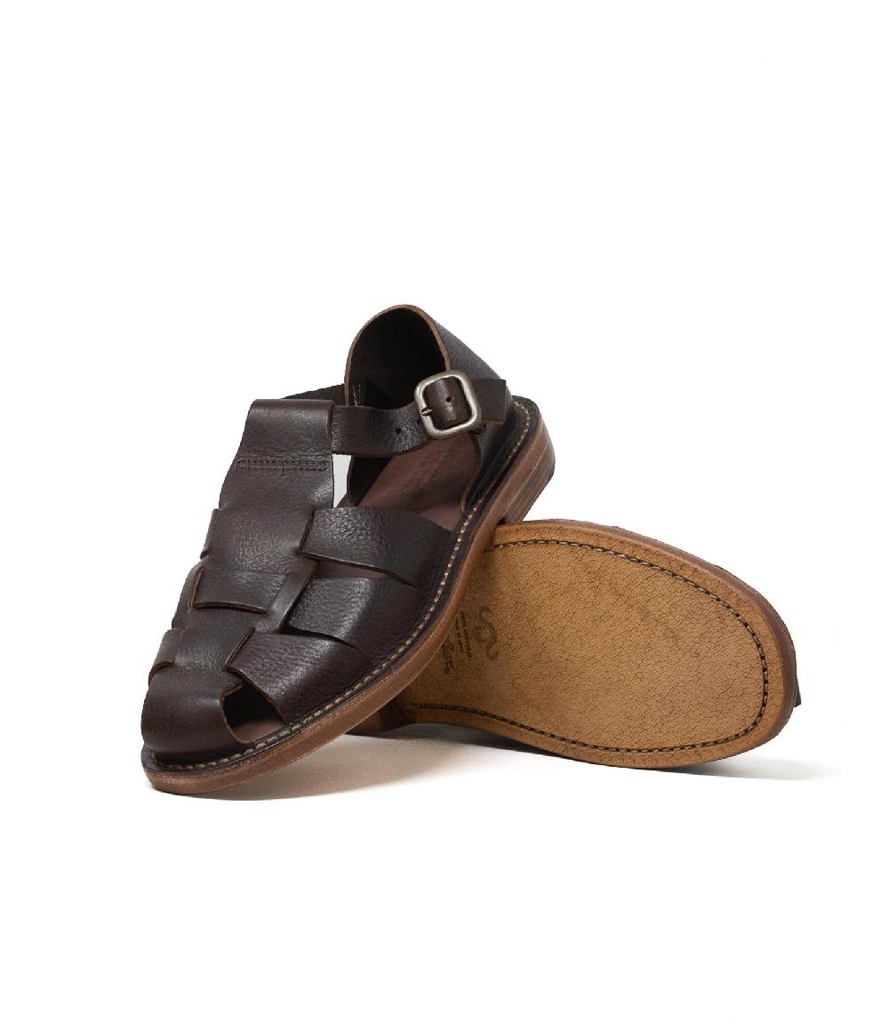 Wally Walker Astorflex – sandalo uomo in pelle Monkflex caffè