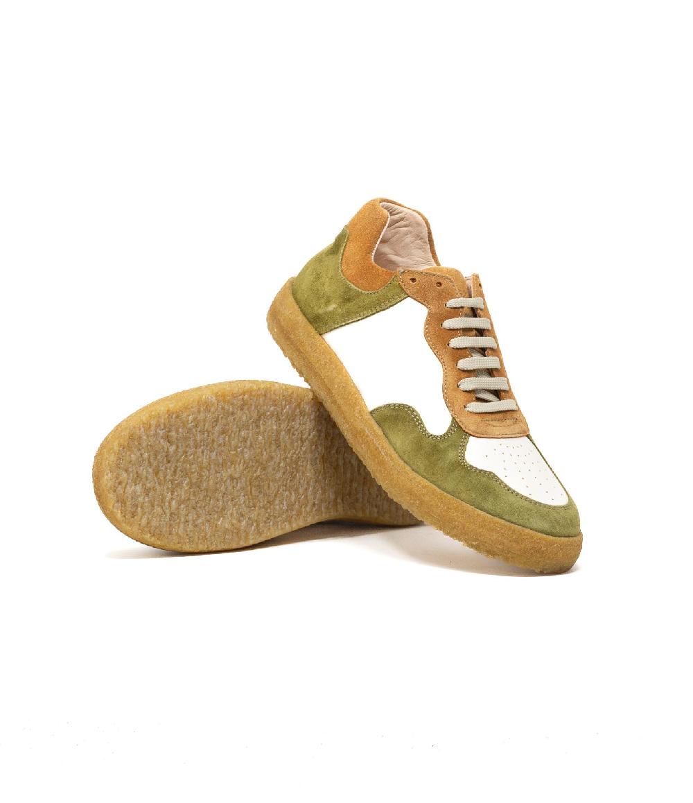 Wally Walker Astorflex – sneaker uomo in pelle e camoscio Tenniflex Assenzio