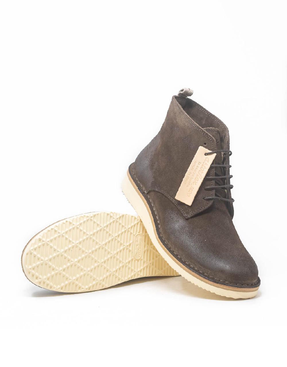 Wally Walker Astorflex – stivale uomo in pelle scamosciata Midflex Dark Chestnut