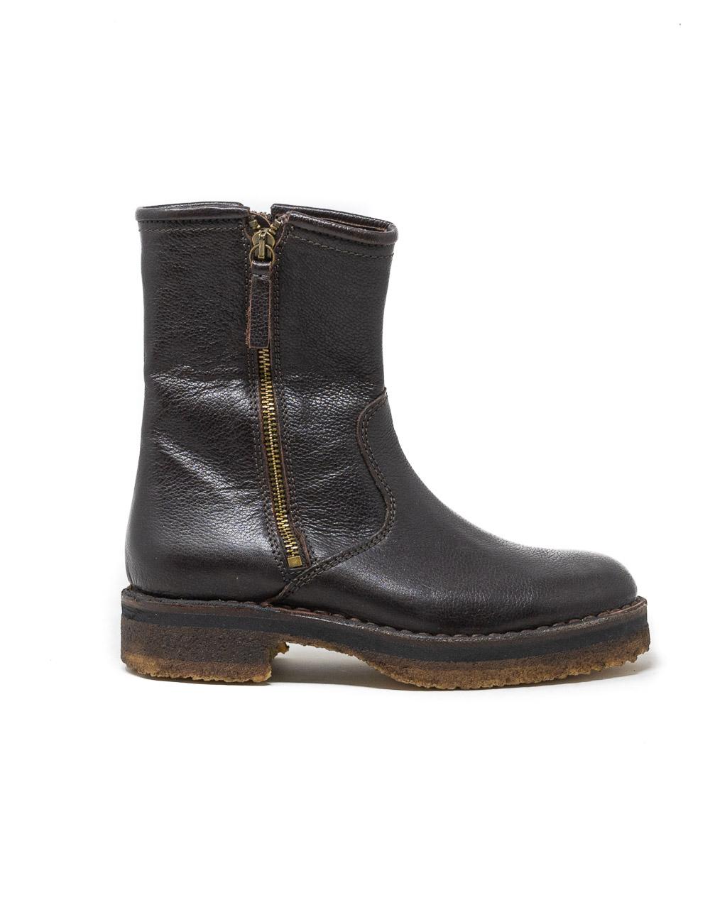 Wally Walker Astorflex – Stivaletto Donna Doppia Zip In Pelle Zipflex Ebano