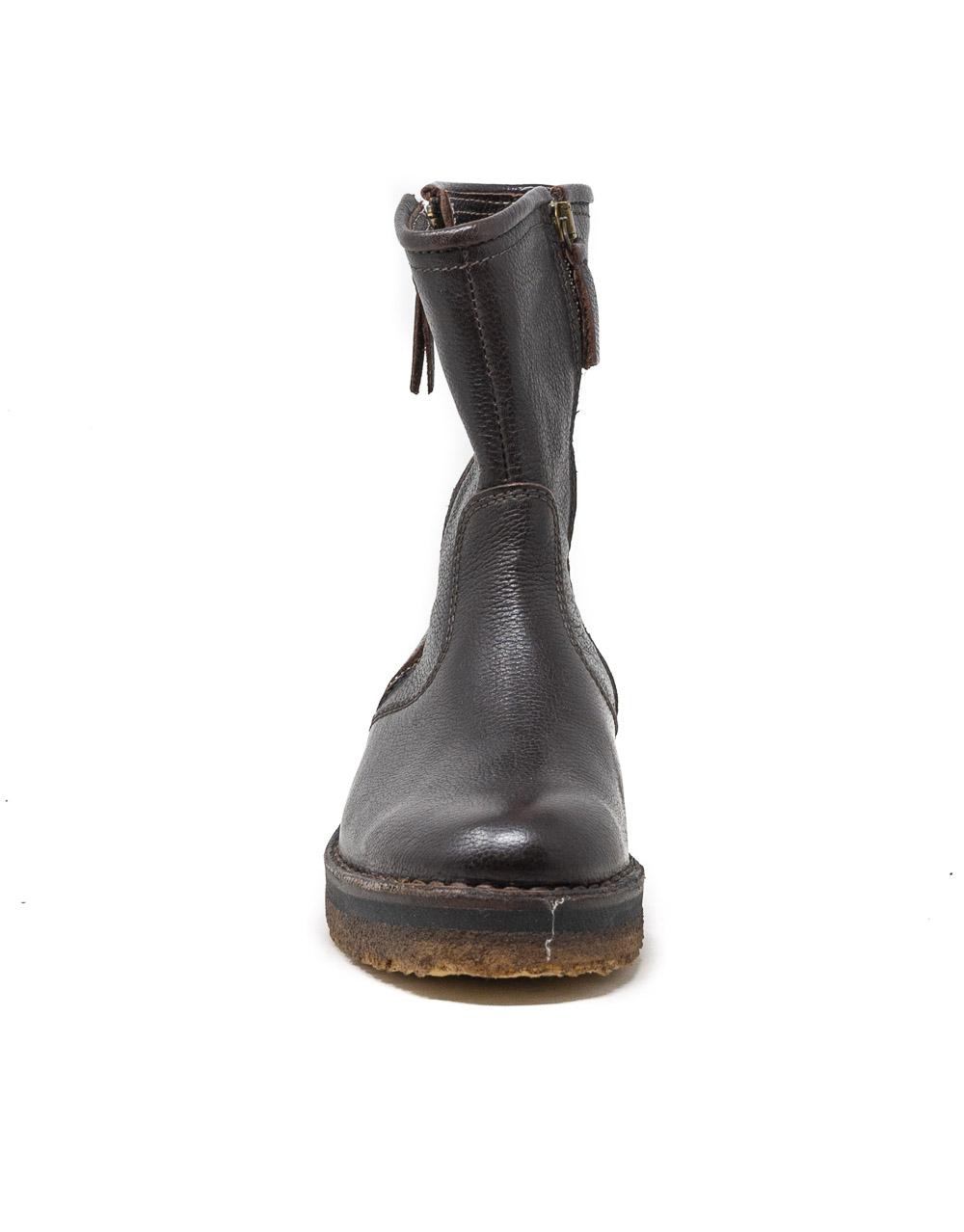 Wally Walker Astorflex – Stivaletto Donna Doppia Zip In Pelle Zipflex Ebano