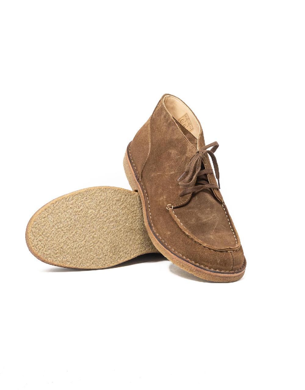 Wally Walker moc-toe Astorflex in pelle scamosciata Deukeflex Dark Khaki