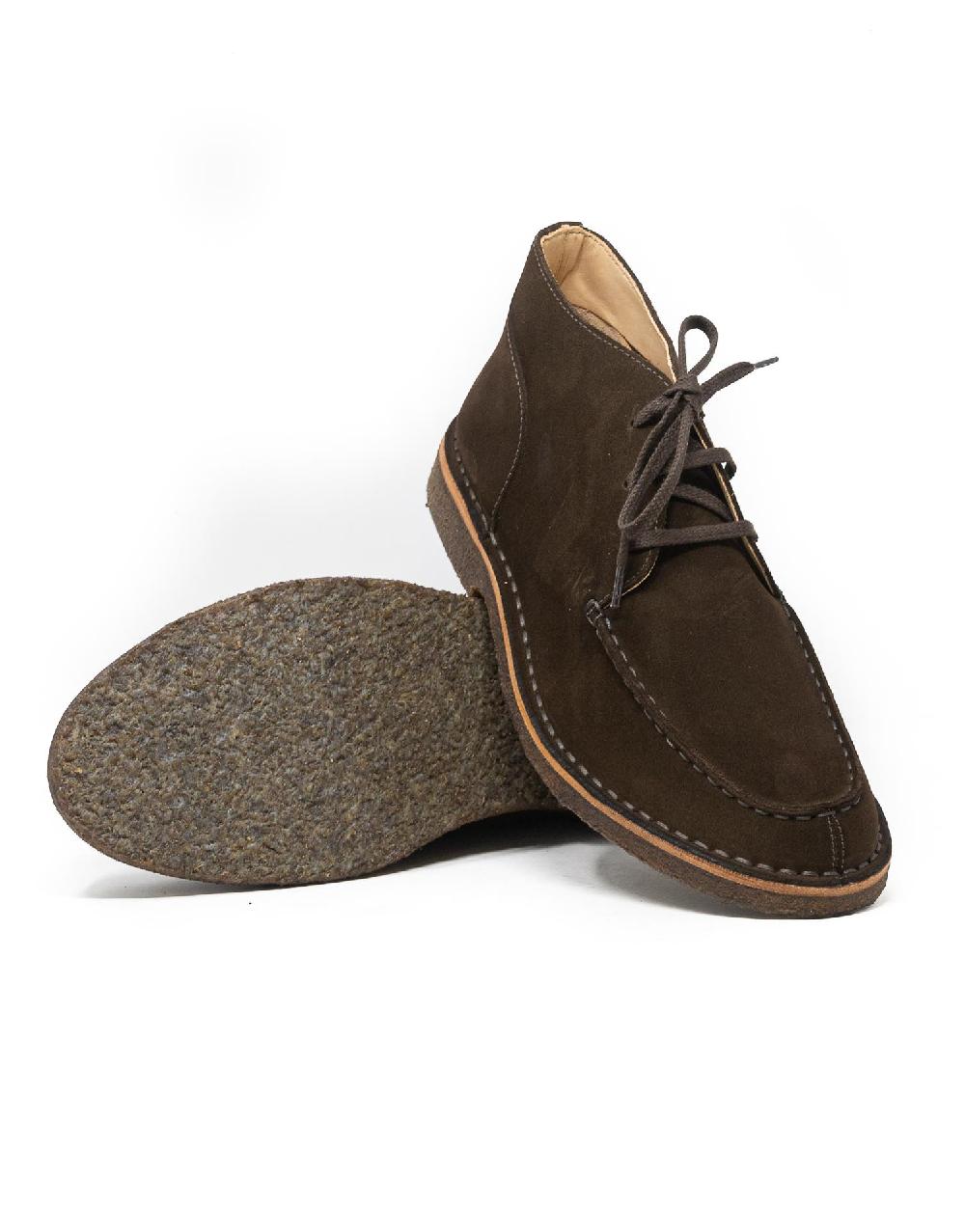 Wally Walker moc-toe Astorflex in pelle scamosciata Deukeflex Dark Chestnut