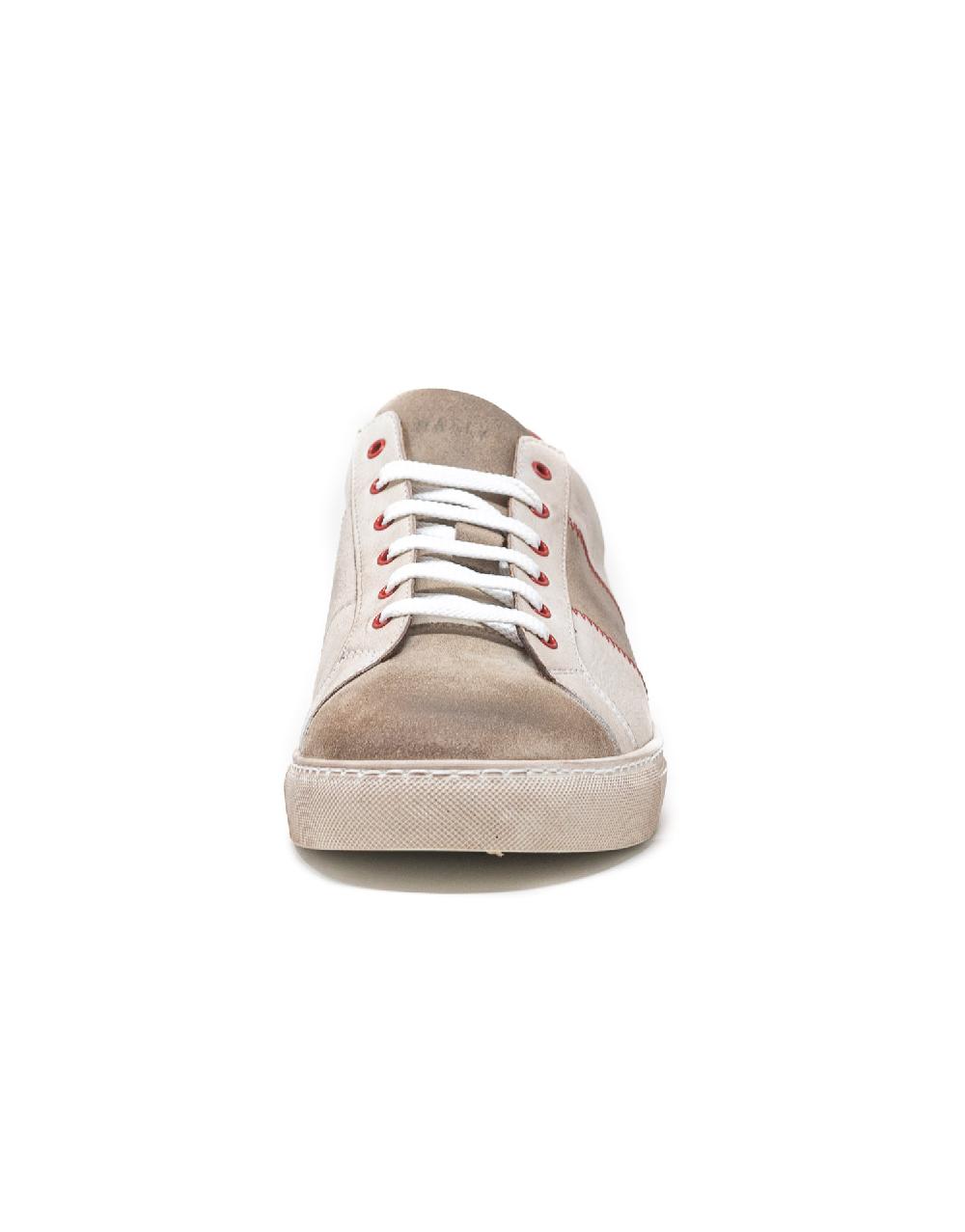 Wally Walker Wally Walker – Sneaker In Pelle E Camoscio Royale Bianco