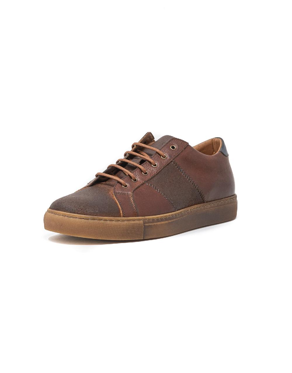 Wally Walker Wally Walker – Sneaker In Pelle E Camoscio Royale Ruggine