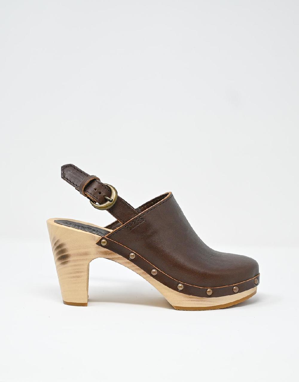 Wally Walker zoccolo in pelle dark chestnut Olandflex by astorflex Wally Walker zoccolo in pelle dark chestnut Olandflex by astorflex