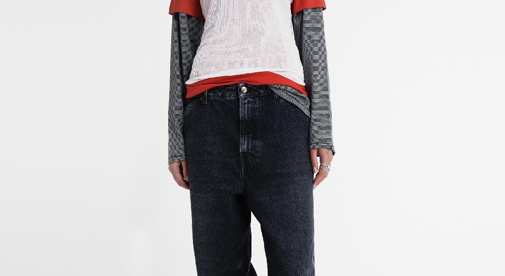 Washington Dee Cee VINTAGE WASHED BLACK DENIM PANTS