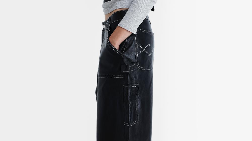 Washington Dee Cee W053 PANTALONE LEATHER OVER WORK