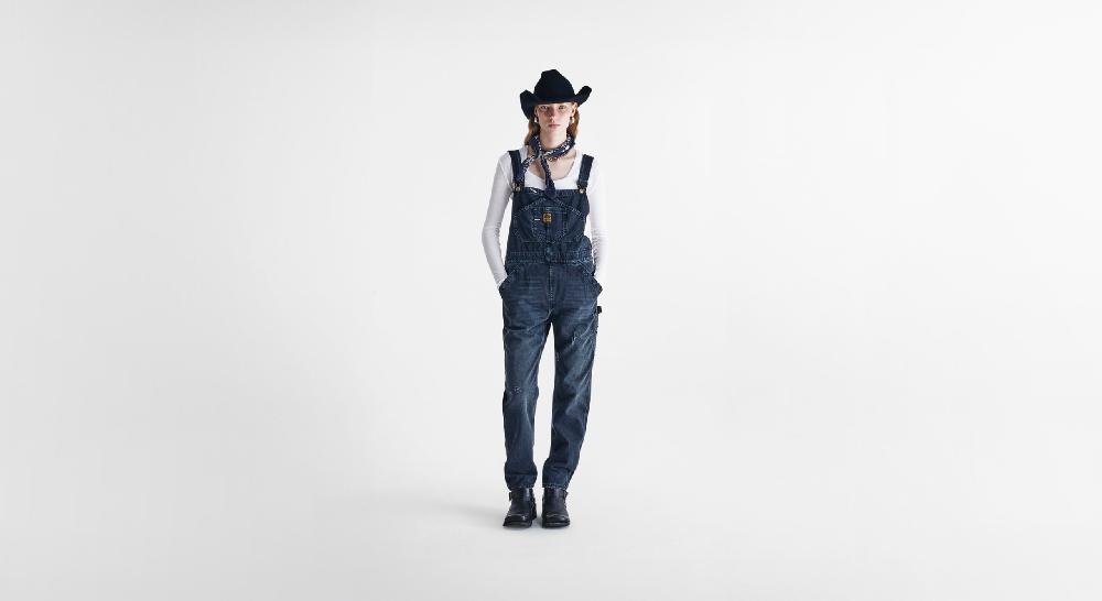 Washington Dee Cee Black Denim Overalls