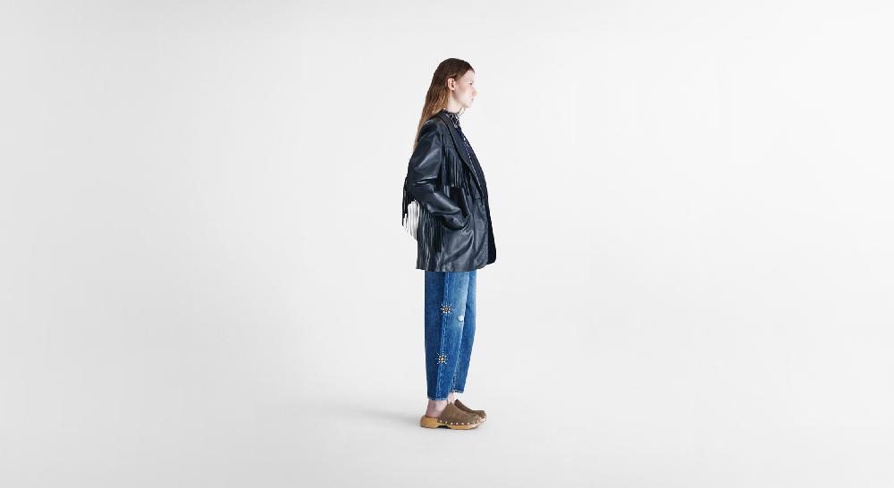 Washington Dee Cee Black Nappa Leather Blazer