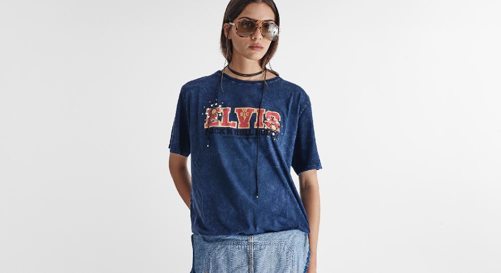 Washington Dee Cee Blue Elvis T-Shirt