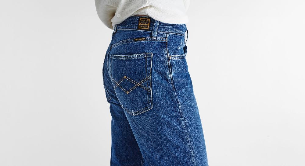 Washington Dee Cee Distressed Blue Ranch Denim