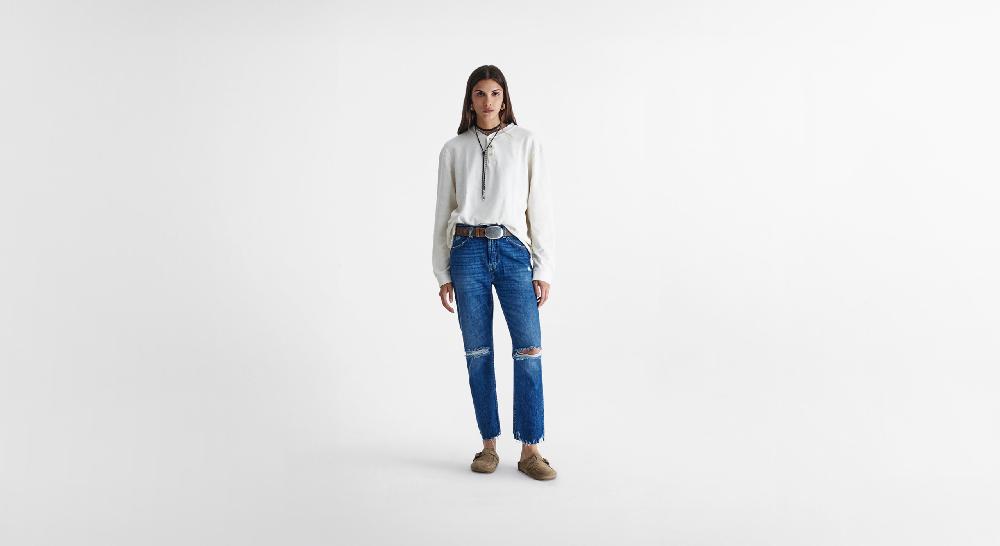 Washington Dee Cee Distressed Blue Ranch Denim