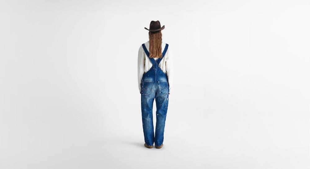 Washington Dee Cee Distressed Dark Blue Overalls