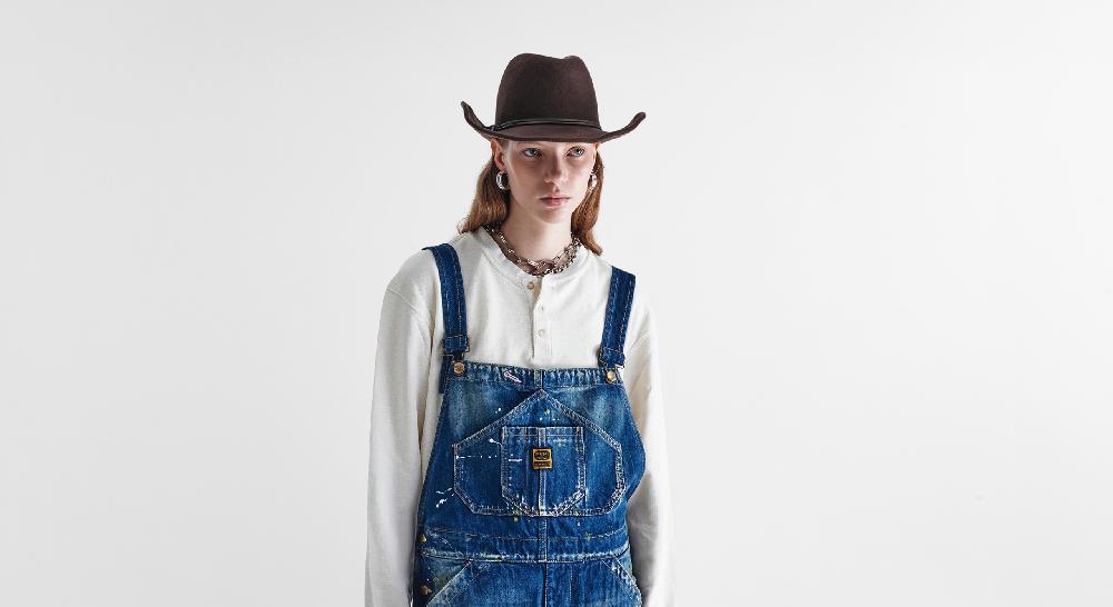 Washington Dee Cee Distressed Dark Blue Overalls