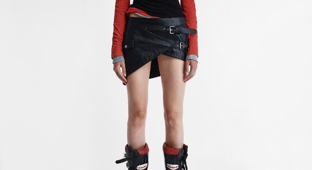 Washington Dee Cee LEATHER MINI SKIRT