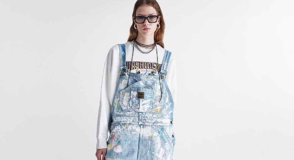 Washington Dee Cee Light Blue Paint Overalls
