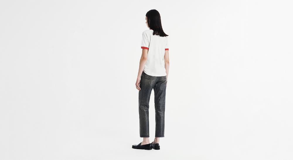 Washington Dee Cee RED RIBBED T-SHIRT