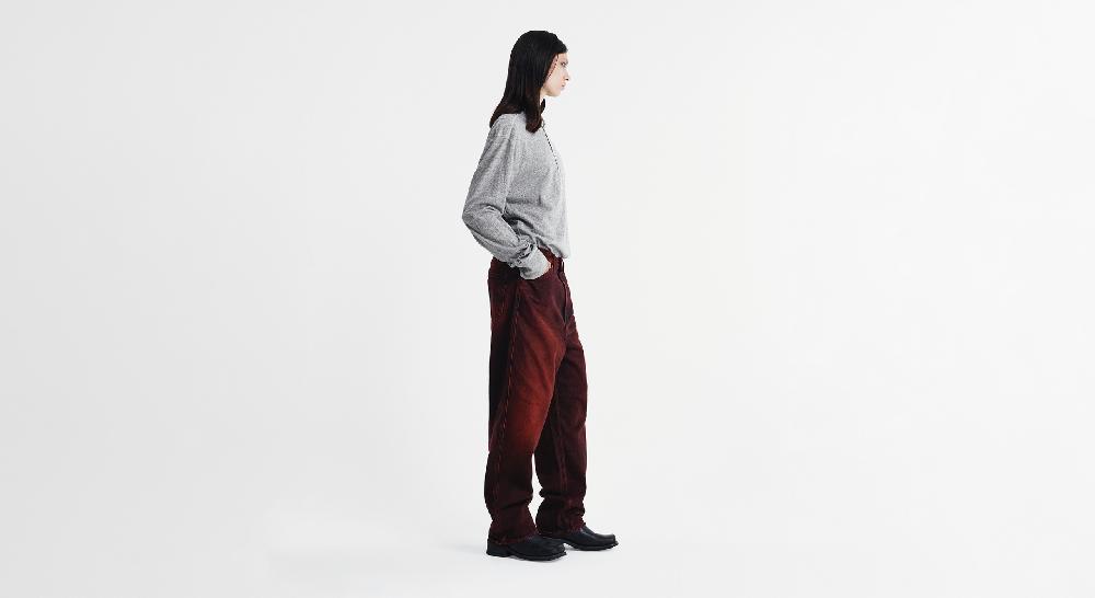 Washington Dee Cee RED SPRAY DENIM PANTS