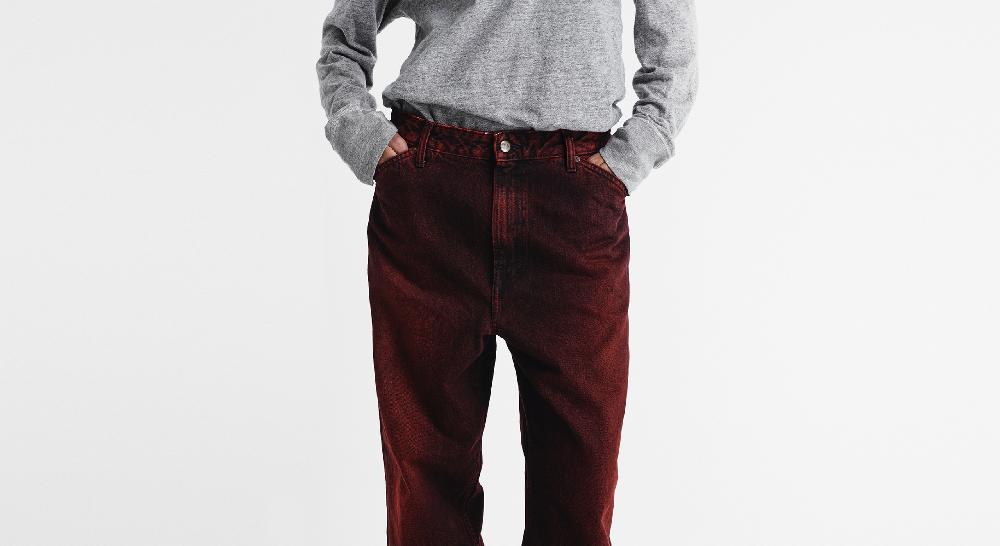 Washington Dee Cee RED SPRAY DENIM PANTS