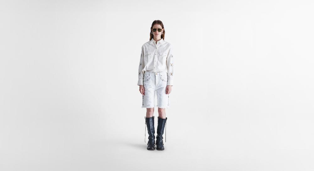 Washington Dee Cee White Denim Elvis Shirt