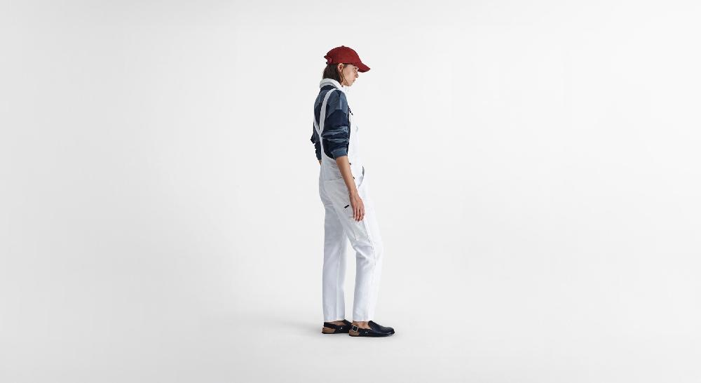 Washington Dee Cee White Denim Overalls