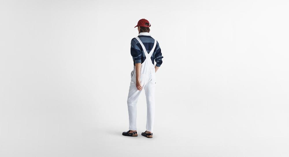 Washington Dee Cee White Denim Overalls