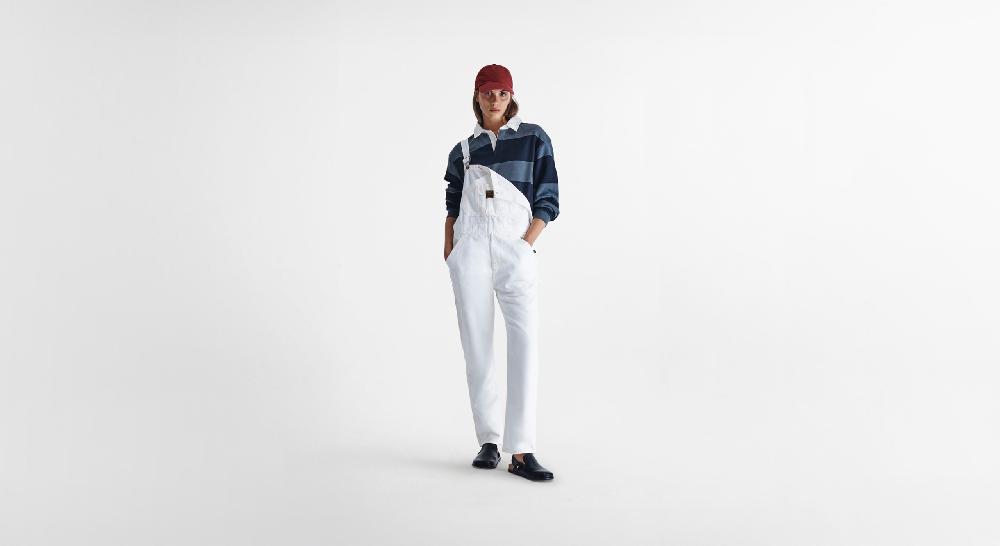 Washington Dee Cee White Denim Overalls