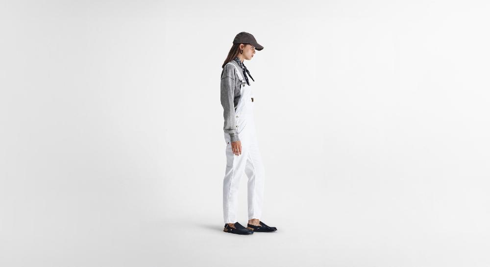 Washington Dee Cee White Light Denim Overalls